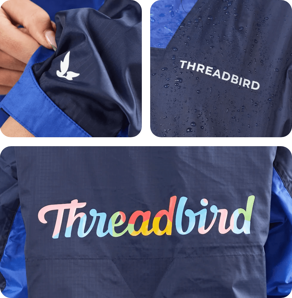 Custom Rain Jackets Cut & Sew Branded Rain Jackets